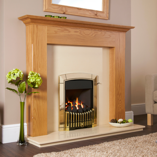 Caress Plus Open Fronted 16" Hearth Inset Coal Gas Fire - Flavel