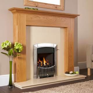 Caress Plus Open Fronted 16" Hearth Inset Coal Gas Fire - Flavel