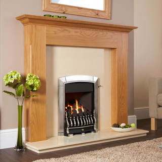 Caress Plus Open Fronted 16" Hearth Inset Coal Gas Fire - Flavel