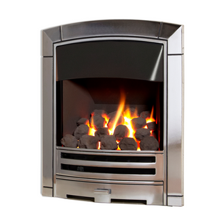 Decadence Plus Open Fronted 16" Hearth Inset Coal Effect Gas Fire - Flavel