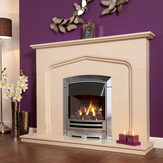 Decadence Plus Open Fronted 16" Hearth Inset Coal Effect Gas Fire - Flavel