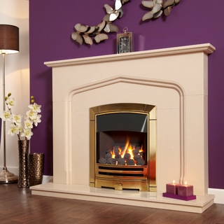 Decadence Plus Open Fronted 16" Hearth Inset Coal Effect Gas Fire - Flavel