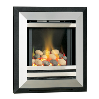 Diamond HE Glass Fronted Wall Inset Gas Fire - Flavel