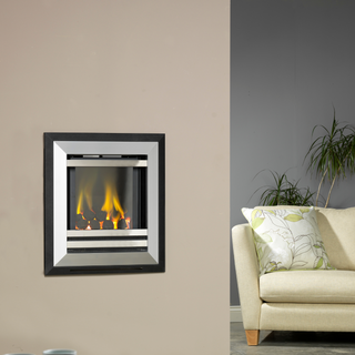 Diamond HE Glass Fronted Wall Inset Gas Fire - Flavel