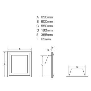 Diamond HE Glass Fronted Wall Inset Gas Fire - Flavel