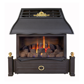 Emberglow Balanced Flue HE Glass Fronted Outset Hearth Mounted Gas Fire - Flavel