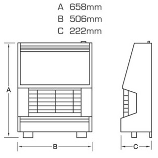 Firenza Outset Hearth Mounted Gas Fire - Flavel