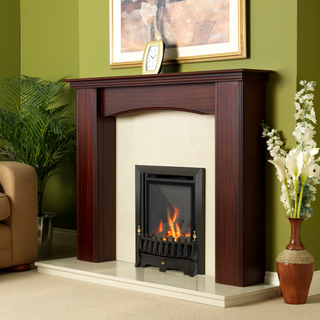 Kenilworth Glass Fronted HE 16" Hearth Inset Coal Gas Fire - Flavel
