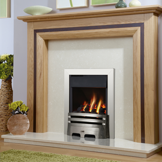 Kenilworth Plus Open Fronted 16" Hearth Inset Coal Effect Gas Fire - Flavel