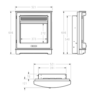 Proflame Adonis SL Inset Electric Fire - Flavel Electric