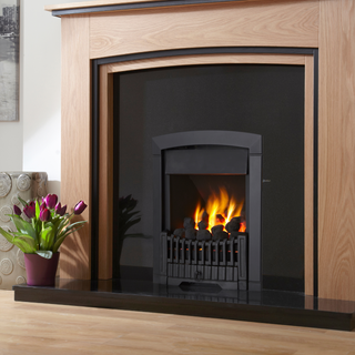 Rhapsody Plus Open Fronted 16" Hearth Inset Gas Fire - Flavel