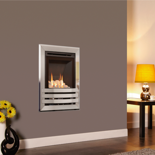 Windsor Contemporary HE Glass Fronted 16" Wall Inset Gas Fire - Flavel