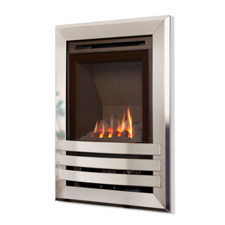 Windsor Contemporary HE Glass Fronted 16" Wall Inset Gas Fire - Flavel