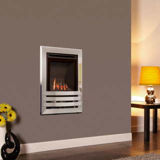 Windsor Contemporary HE Glass Fronted 16" Wall Inset Gas Fire - Flavel