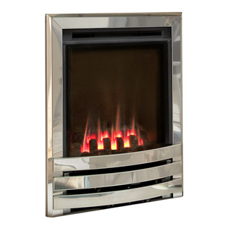 Windsor Contemporary Glass Fronted HE 16" Hearth Inset Gas Fire - Flavel