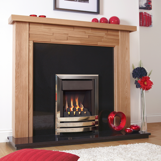 Windsor Contemporary Plus Open Fronted 16" Hearth Inset Gas Fire - Flavel