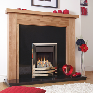 Windsor Contemporary Plus Open Fronted 16" Hearth Inset Gas Fire - Flavel