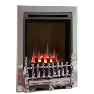 Windsor Traditional Glass Fronted HE 16" Hearth Inset Coal Gas Fire - Flavel