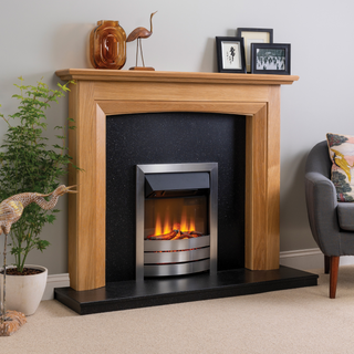Malham 54" Heritage Solid Oak Fireplace Mantel - Focus Fireplaces