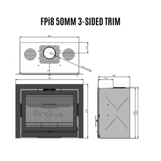 Fireline 8kW Multifuel Inset Stove