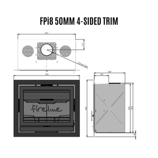 Fireline 8kW Multifuel Inset Stove