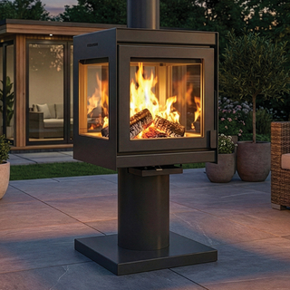 Fresco Plus Pedestal Stove with Flue - Firebloom
