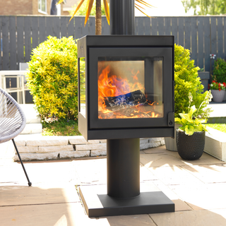 Fresco Pedestal Stove with Flue - Firebloom