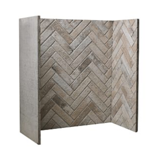 Frosted Iced Grey Herringbone Chamber Liner - Capital Fireplaces