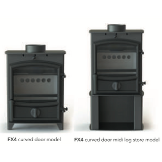 Fireline 4kW Multifuel Stove with Curved Door
