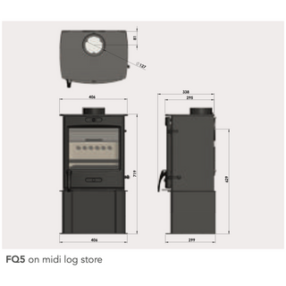 Fireline 5kW Multifuel Stove FX5 FQ5