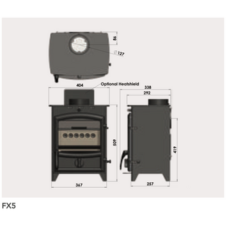 Fireline 5kW Multifuel Stove FX5 FQ5