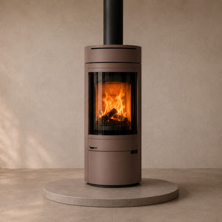 Halo Radial 5 5kW Cylindrical Wood Burning Freestanding Stove - Hunter Stoves
