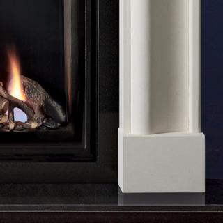 Hampton 59" Aegean Limestone Fireplace Mantel