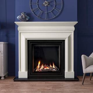 Hampton 59" Aegean Limestone Fireplace Mantel