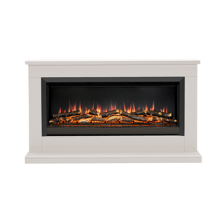 Hansford Grande 52" Flat-To-Wall Electric Fire and Fireplace Suite - Flare