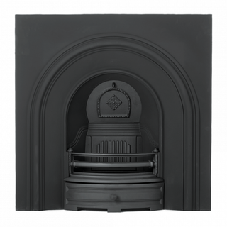 Harlington Black 16" Cast Iron Arch Insert - Capital Fireplaces