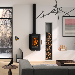 Glow Wall Hung Woodburning Stove - Hergom