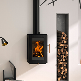 Glow Wall Hung Woodburning Stove - Hergom