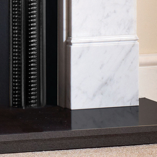 Hersham Carrara Marble Mantel 54", 56"