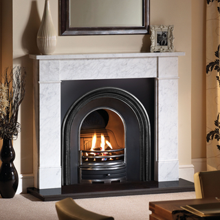 Hersham Carrara Marble Mantel 54", 56"