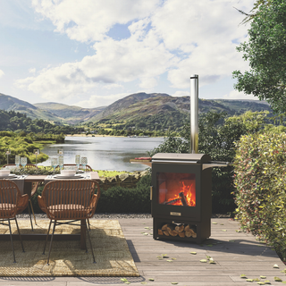 Hestia Heat & Cook 50 Outdoor Wood Stove & BBQ Grill - Dragonfly
