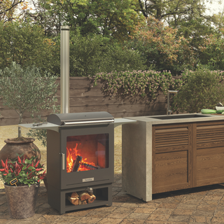 Hestia Heat & Cook 50 Outdoor Wood Stove & BBQ Grill - Dragonfly