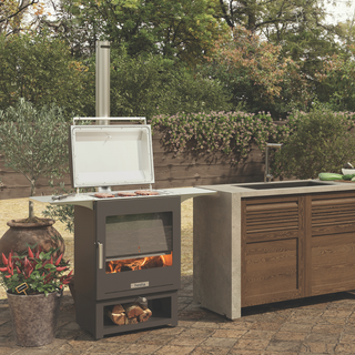 Hestia Heat & Cook 50 Outdoor Wood Stove & BBQ Grill - Dragonfly