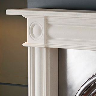 Hogarth 56" Aegean Limestone Mantel