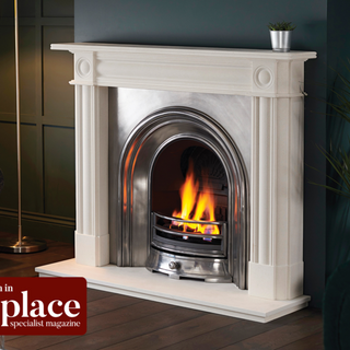 Hogarth 56" Aegean Limestone Mantel