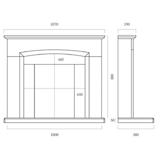 Holwell 42" Portuguese Limestone Suite