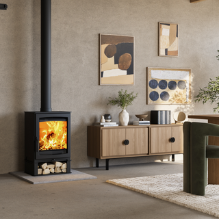 Aspect 5 Eco 5kW Wood Burning Solid Fuel Freestanding Stove - Hunter Stoves Parkray