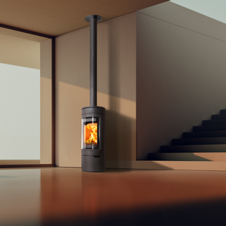 Halo Radial 5 5kW Cylindrical Wood Burning Freestanding Stove - Hunter Stoves