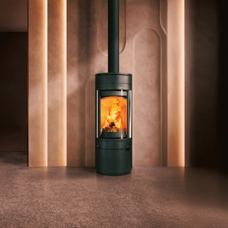 Halo Radial 5 5kW Cylindrical Wood Burning Freestanding Stove - Hunter Stoves