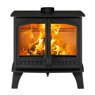 Eco Herald 14 Boiler Double Door Wood Burning Freestanding Stove - Hunter Stoves